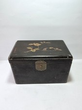 Vecchia Scatola Cinese Laccata Primi '900 Fiori