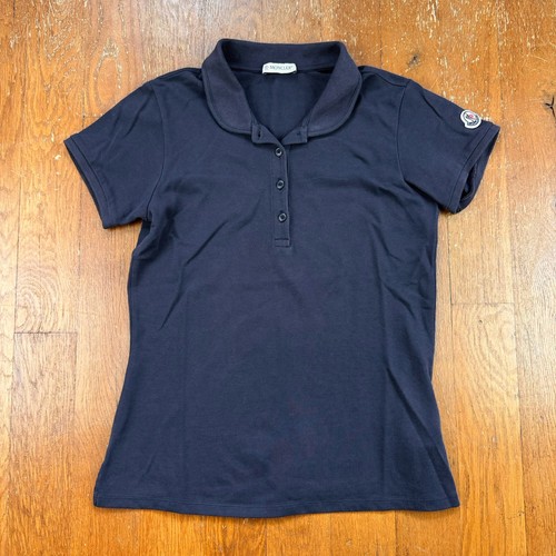 Polo moncler blu navy bambina - blu,