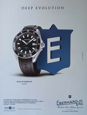 Pubblicità Advertising Italian Clipping 2021 Orologio EBERHARD Scafograf 300