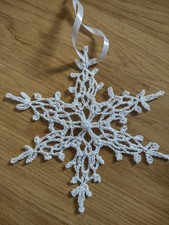 Fiocco di neve realizzato a