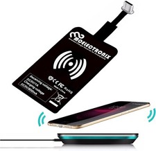 Tappetino di ricarica wireless USB TYPE C adattatore ricevitore caricabatterie caricabatterie per QI