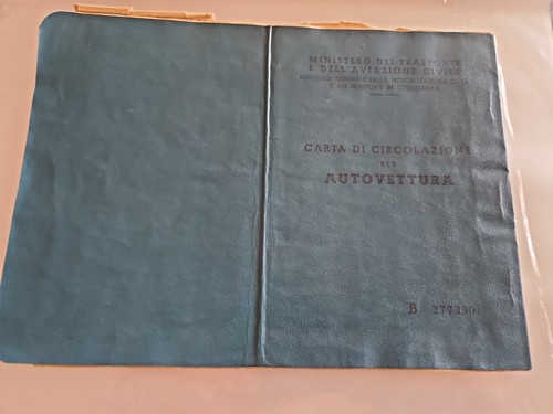 Carta circolazione epoca - carta,