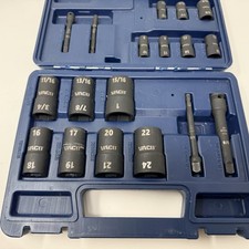 VACO VAC4182 Set di prese a ribalta 18 pezzi - SAE/Misure metriche, unità 1/4 e 3/8, custodia