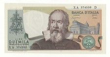 2000 LIRE  GALILEO  SERIE