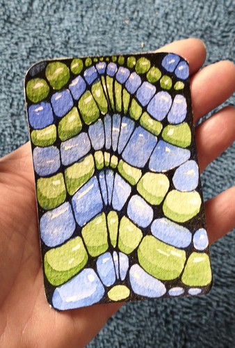 Dipinto aceo atc originale - dipinto,
