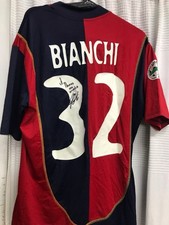 MAGLIA CAGLIARI CALCIO ROLANDO BIANCHI AUTOGRAFATA CV