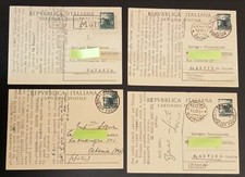 Lot postcards traveled - no.4,