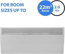 Pannello Riscaldatore Elettrico da Parete 2Kw Convettore Riscaldamento Timer Digitale