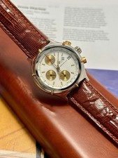 Eberhard Grande Croisiere Chronograph Steel/gold Nos Condition Box Orig Automati