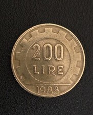 200 Lire Del 1988.