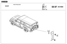 N4 della Maniglia cofano Iveco