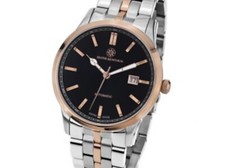 *NUOVO CON SCATOLA* Mathis Montabon MM-27 Elegance de Suisse acciaio nero oro rosa prezzo disponibile £2500