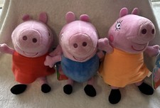 Peppa Pig Plush Set of 3, 7”