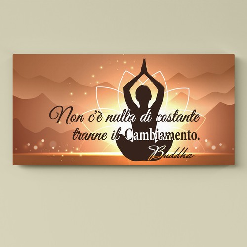 Quadro con frase buddha - frase,