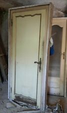 PORTA ANTICA IN LEGNO LACCATA DI BIANCO DEL 1700 1800 DI CASA NOBILIARE