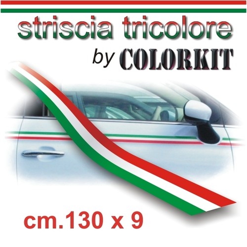 Striscia adesiva tricolore - , cm