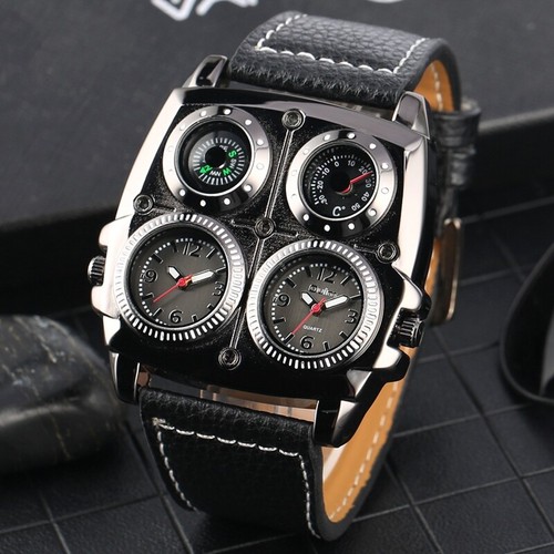 Oulm orologi uomo cinturino - orologi,
