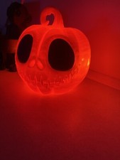 Lanterna di zucca a LED di Halloween, lampada a luce LED lanterna. Artigianale