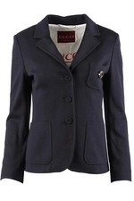 GUCCI BLU NAVY GG BLAZER