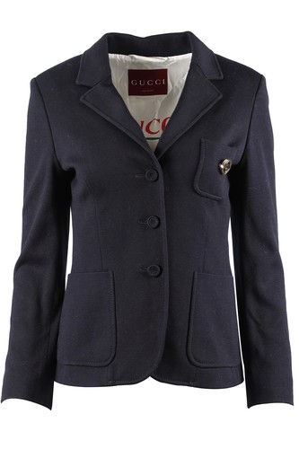 Gucci blu navy blazer - blu, gg