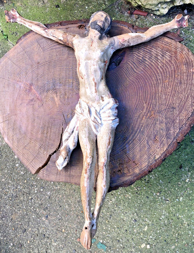 Crucifix antique french - antique,