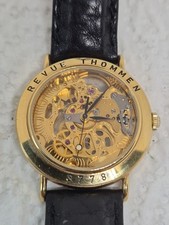 Revue Thommen MSR Montre Mécanique Squelette Suisse 17 Rubis Vintage Cal T44