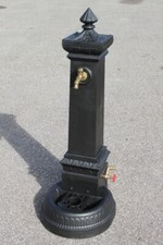 FONTANA IN GHISA MILANO H 125 CON 2 RUBINETTI  no cemento GIARDINO 