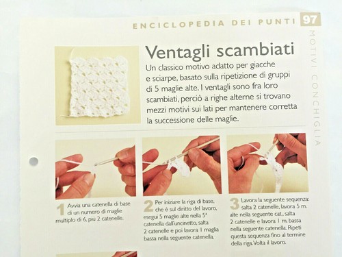 Scheda tecnica punti uncinetto - tecnica,