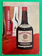 DRIOLI LIQUORE al caffè Cartolina Pubblicitaria