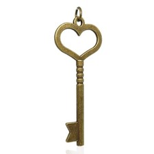 Ciondolo chiave a cuore mm