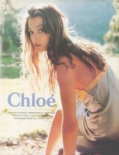 Chloé 1998 Stella McCartney pizzo seta vintage cami con bottoni lato
