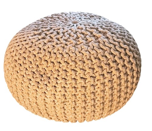 Chunky knit cotton rope floor