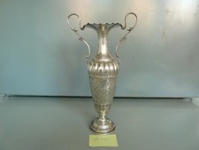 Vaso-Centrotavola argento 800 decorato a mano