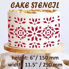 Stencil per torte ricamo per