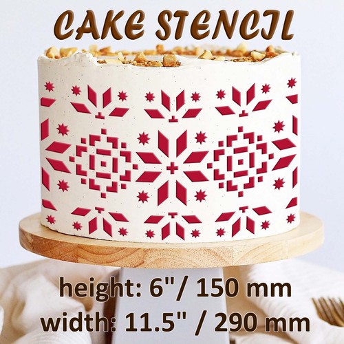Stencil per torte - ricamo,