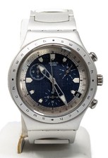 Orologio Swatch Irony Aluminum blu argento collezione 1999 watch vintage