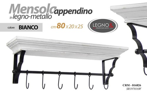 Mensola apendino parete - mensola, da