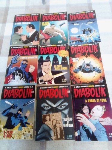 Lotto diabolik inedito - lotto, anno