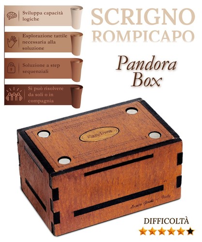 Scrigno rompicapo pandora - rompicapo, box
