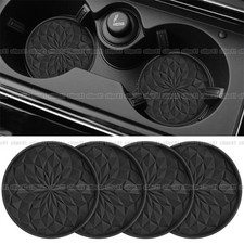 4 Pezzi Nero Portabicchieri