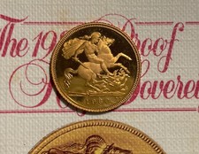 1980 Mezza Sterlina Oro Proof Gold Half Sovereign in Omaggio COA SPINK 4205