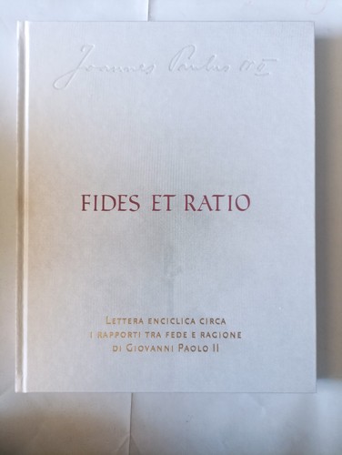 Fides ratio lettera - fides, et