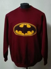Felpa fans granata batman - batman, tg