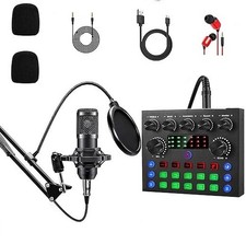 ALPOWL BM800 Microfono Gaming attrezzatura podcast, interfaccia audio microfono