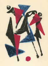 Pochoir Marino Marini "Le