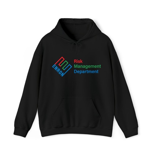 Felpa con cappuccio - enron, risk