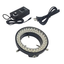 60 LED Anello Regolabile Luce Illuminatore Lampada Superiore per Zoom Stereo Microscopio