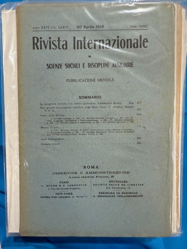 Rivista internazionale - internazionale, di