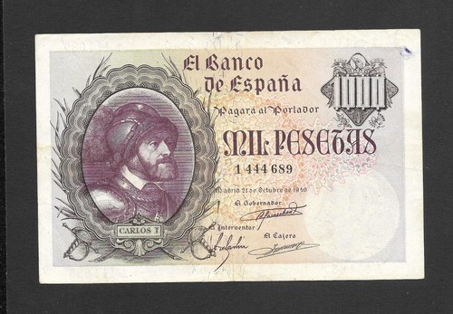 1000 pesetas 1940 - 1000, sin