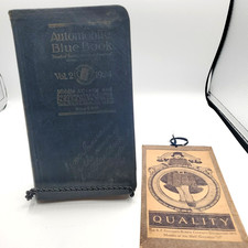 Vintage Automobile Blue Book